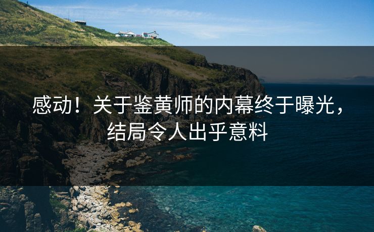 感动！关于鉴黄师的内幕终于曝光，结局令人出乎意料