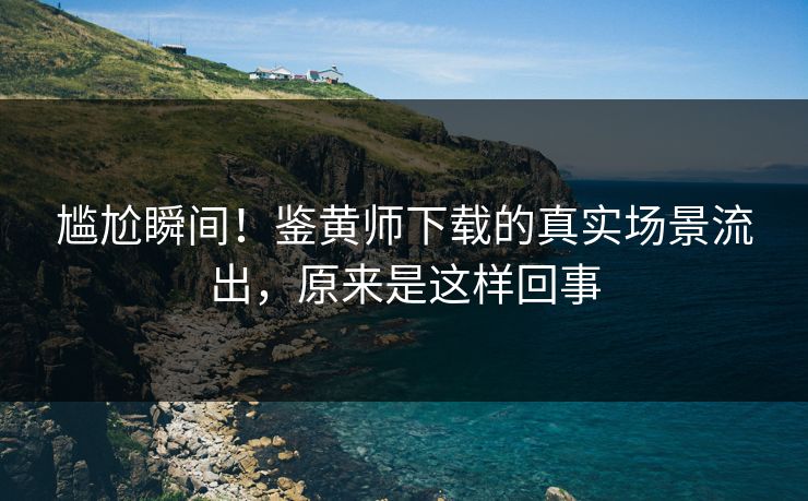 尴尬瞬间！鉴黄师下载的真实场景流出，原来是这样回事