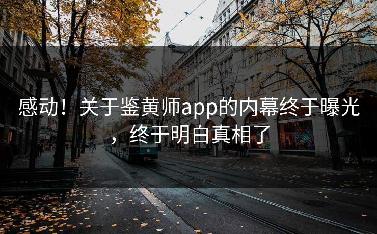 感动！关于鉴黄师app的内幕终于曝光，终于明白真相了
