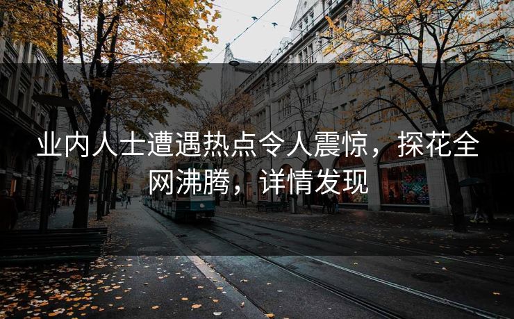 业内人士遭遇热点令人震惊，探花全网沸腾，详情发现