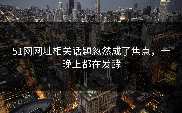 51网网址相关话题忽然成了焦点，一晚上都在发酵
